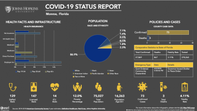 COVID-19 Monroe County FL Stats