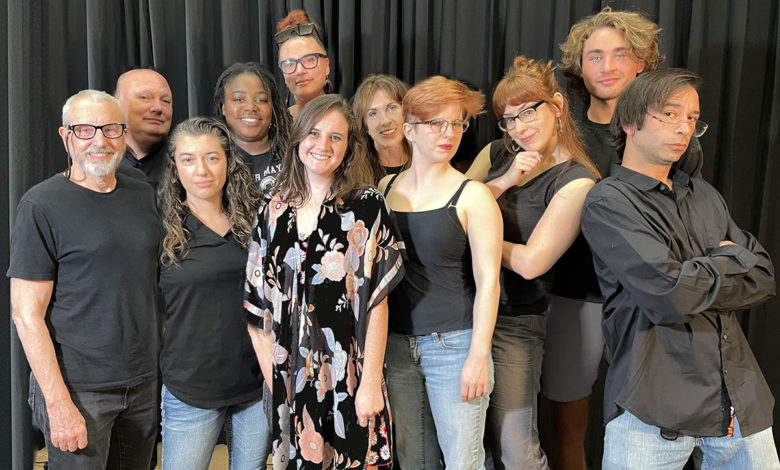 Photo Credit: Fringe Theater Photo Lineup: Fringe Theater’s Short n’ Sketchy Company: (L to R) Jim Speake, Carolyn Cooper, Cassidy Tims, Gann Monroe, Susanna Wells, Mathias Maloff (2nd Row) John Swann, Fritzie Estimond, Erin Mckenna, Donna Stabile, Iain Wilcox