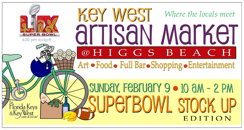 Key West Artisan Market Hosts Super Bowl Stock-Up Edition at Higgs Beach Sunday